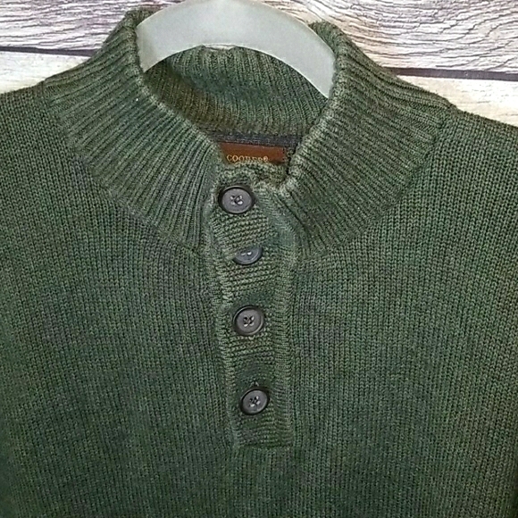 SEBASTIAN COOPER HUNTER GREEN SWEATER - Picture 2 of 6